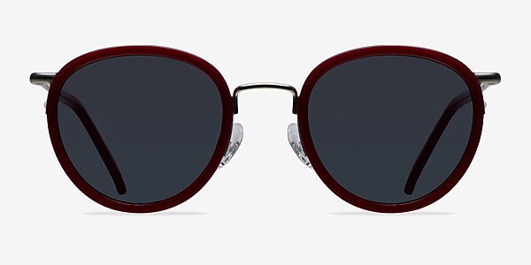 Siena Red Acetate-metal Sunglass Frames