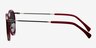 Siena Red Acetate-metalSunglass Frames from EyeBuyDirect, Side View