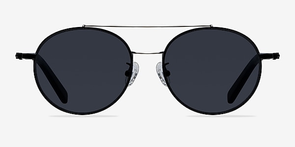 Hendrix Black/Silver Metal Sunglass Frames