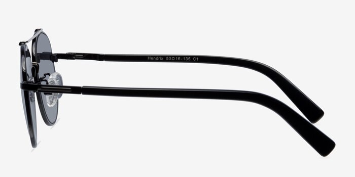 Hendrix Black/Silver Metal Sunglass Frames from EyeBuyDirect