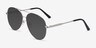Camp Black Silver MetalSunglass Frames from EyeBuyDirect, Angle View