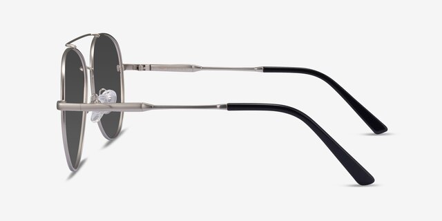 Camp Black Silver MetalSunglass Frames from EyeBuyDirect, Side View