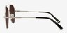 Camp Matte Silver MetalSunglass Frames from EyeBuyDirect, Side View