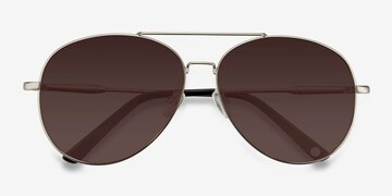  Matte Silver  Camp -  Vintage Metal Sunglasses