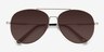 Camp Matte Silver MetalSunglass Frames from EyeBuyDirect, Closed View