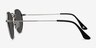 Disclosure Silver MetalSunglass Frames from EyeBuyDirect, Side View