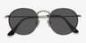 Disclosure Silver MetalSunglass Frames from EyeBuyDirect, Closed View