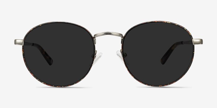 Saigon Tortoise Silver Metal Sunglass Frames from EyeBuyDirect