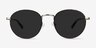 Saigon Tortoise Silver MetalSunglass Frames from EyeBuyDirect, Front View