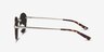 Saigon Tortoise Silver MetalSunglass Frames from EyeBuyDirect, Side View