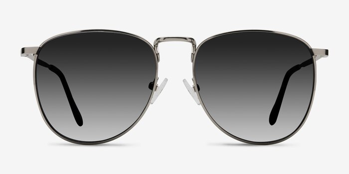 Fume Silver Metal Sunglass Frames from EyeBuyDirect