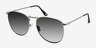 Fume Silver MetalSunglass Frames from EyeBuyDirect, Angle View