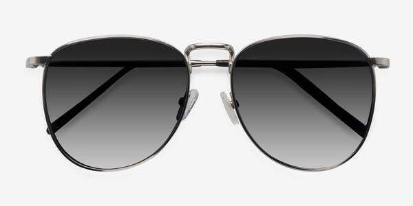 Silver Fume -  Metal Sunglasses