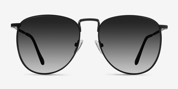 Fume Black Metal Sunglass Frames from EyeBuyDirect