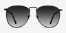Fume Noir MétalSoleil de Lunette de vue d'EyeBuyDirect, Vue de Face