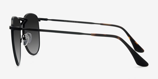 Fume Noir MétalSoleil de Lunette de vue d'EyeBuyDirect, Vue de Côté