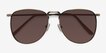 Fume Bronze MetalSunglass Frames from EyeBuyDirect, Closed View