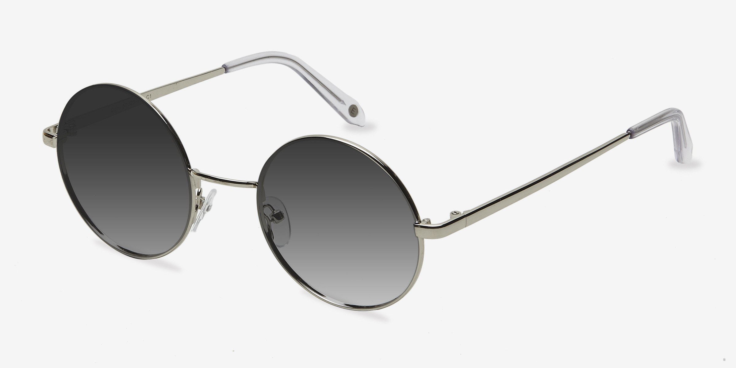 Guru - Round Light Golden Frame Prescription Sunglasses
