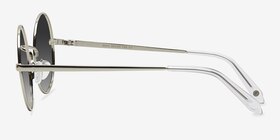 Guru Argenté Métal Soleil de Lunette de vue d'EyeBuyDirect, Vue de Côté