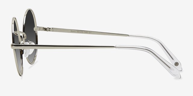 Guru Silver MetalSunglass Frames from EyeBuyDirect, Side View