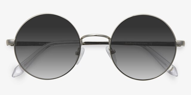 Guru Silver MetalSunglass Frames from EyeBuyDirect, Closed View