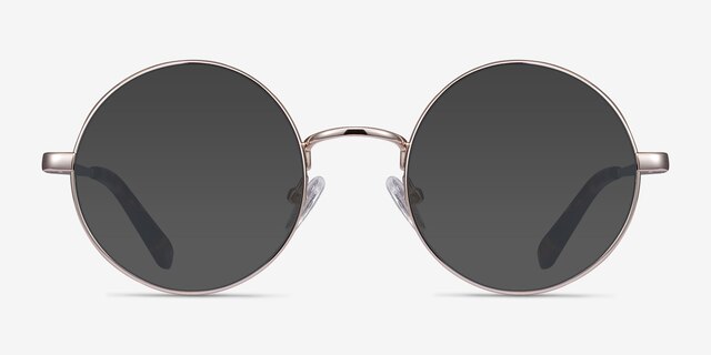 Guru Light Golden MetalSunglass Frames from EyeBuyDirect, Front View