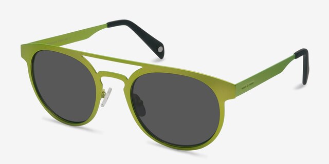 Playground Green MetalSunglass Frames from EyeBuyDirect, Angle View