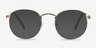 Rex Golden MetalSunglass Frames from EyeBuyDirect, Front View