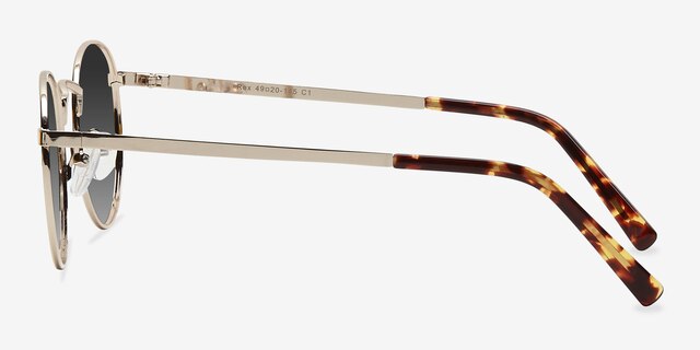 Rex Golden MetalSunglass Frames from EyeBuyDirect, Side View