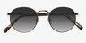 Rex Golden MetalSunglass Frames from EyeBuyDirect, Closed View
