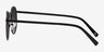 Rex Matte Black MetalSunglass Frames from EyeBuyDirect, Side View