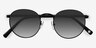 Rex Matte Black MetalSunglass Frames from EyeBuyDirect, Closed View