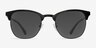 Veil Black MetalSunglass Frames from EyeBuyDirect, Front View