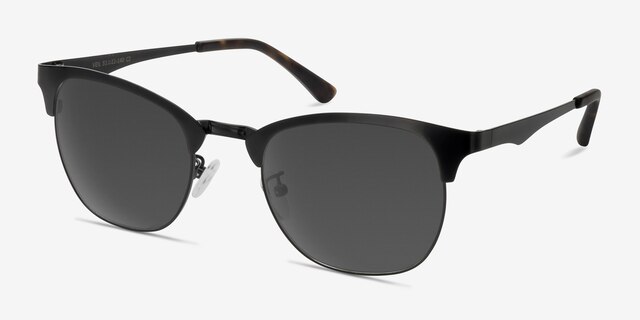 Veil Black MetalSunglass Frames from EyeBuyDirect, Angle View