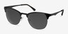 Veil Black MetalSunglass Frames from EyeBuyDirect, Angle View