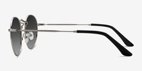 Disclosure Argenté Métal Soleil de Lunette de vue d'EyeBuyDirect, Vue de Côté