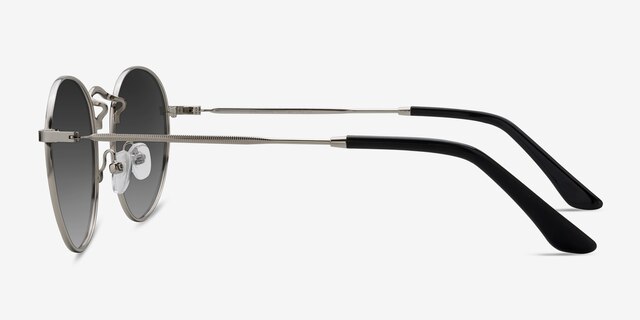Disclosure Silver MetalSunglass Frames from EyeBuyDirect, Side View