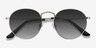 Disclosure Silver MetalSunglass Frames from EyeBuyDirect, Closed View