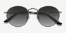 Disclosure Brown MetalSunglass Frames from EyeBuyDirect, Closed View