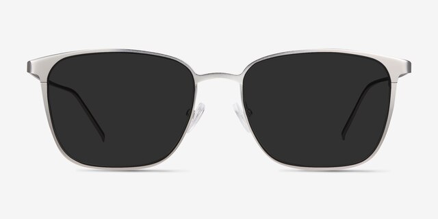 Jolt Silver MetalSunglass Frames from EyeBuyDirect, Front View