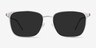 Jolt Silver MetalSunglass Frames from EyeBuyDirect, Front View