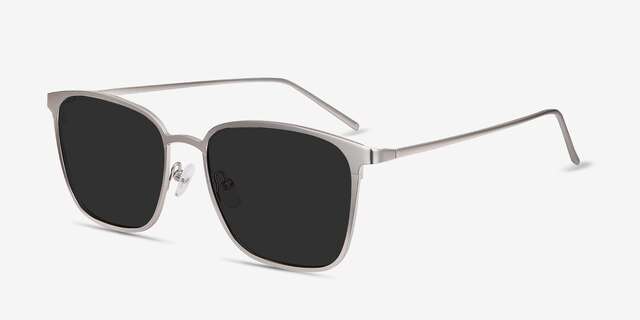 Jolt Silver MetalSunglass Frames from EyeBuyDirect, Angle View
