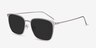 Jolt Silver MetalSunglass Frames from EyeBuyDirect, Angle View