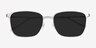 Jolt Silver MetalSunglass Frames from EyeBuyDirect, Closed View