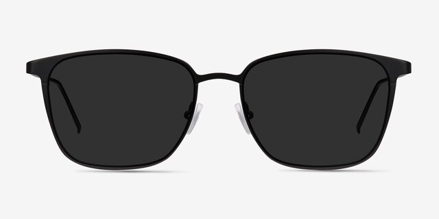 Jolt Black MetalSunglass Frames from EyeBuyDirect, Front View