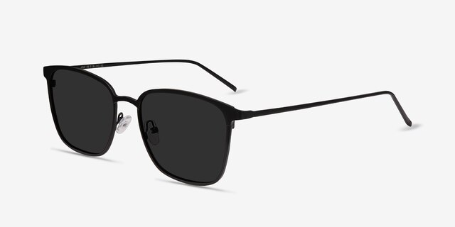 Jolt Black MetalSunglass Frames from EyeBuyDirect, Angle View