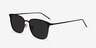 Jolt Black MetalSunglass Frames from EyeBuyDirect, Angle View