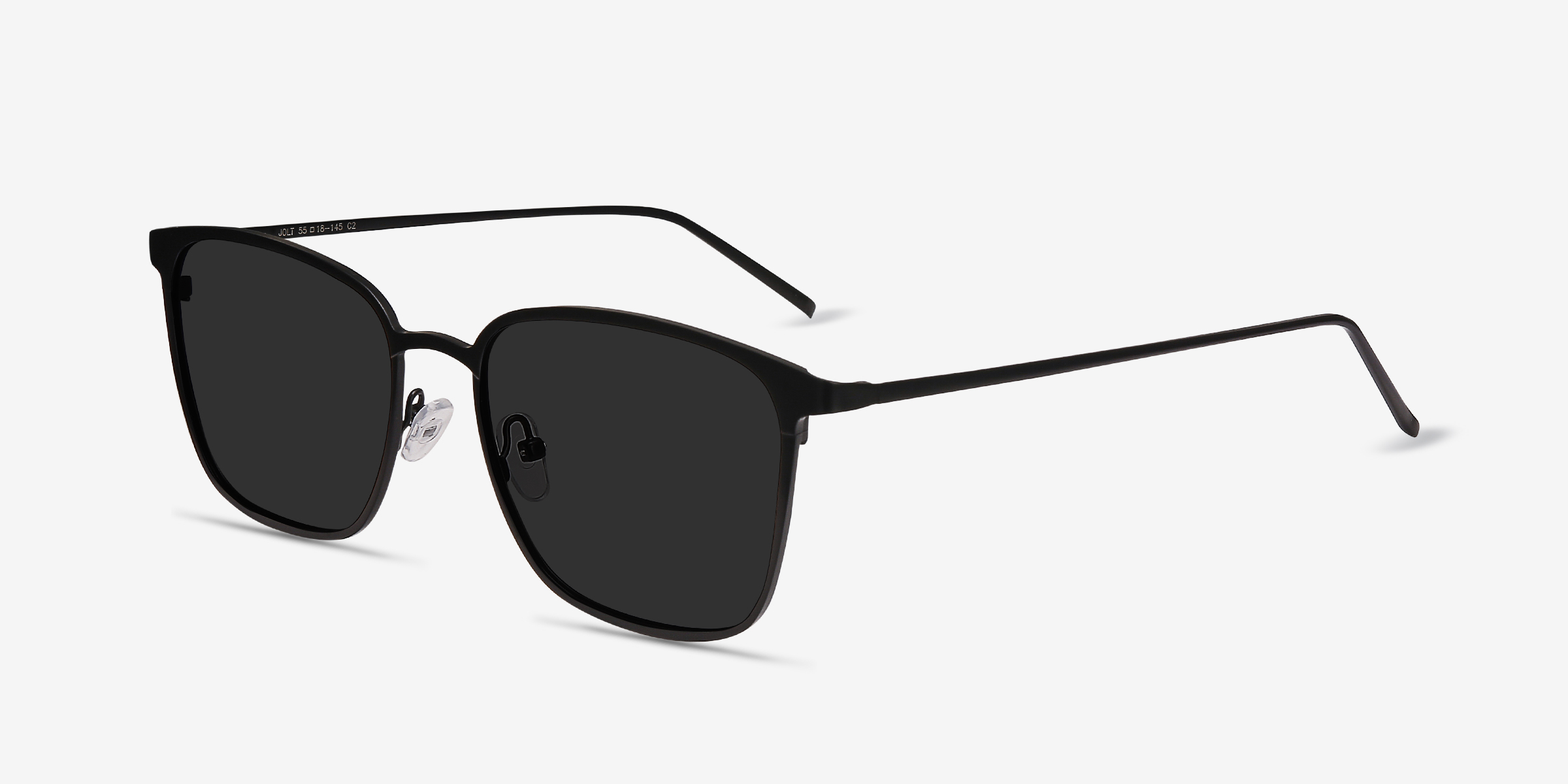 Jolt Rectangle Black Frame Sunglasses For Men Eyebuydirect