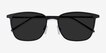 Jolt Black MetalSunglass Frames from EyeBuyDirect, Closed View