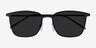 Jolt Black MetalSunglass Frames from EyeBuyDirect, Closed View